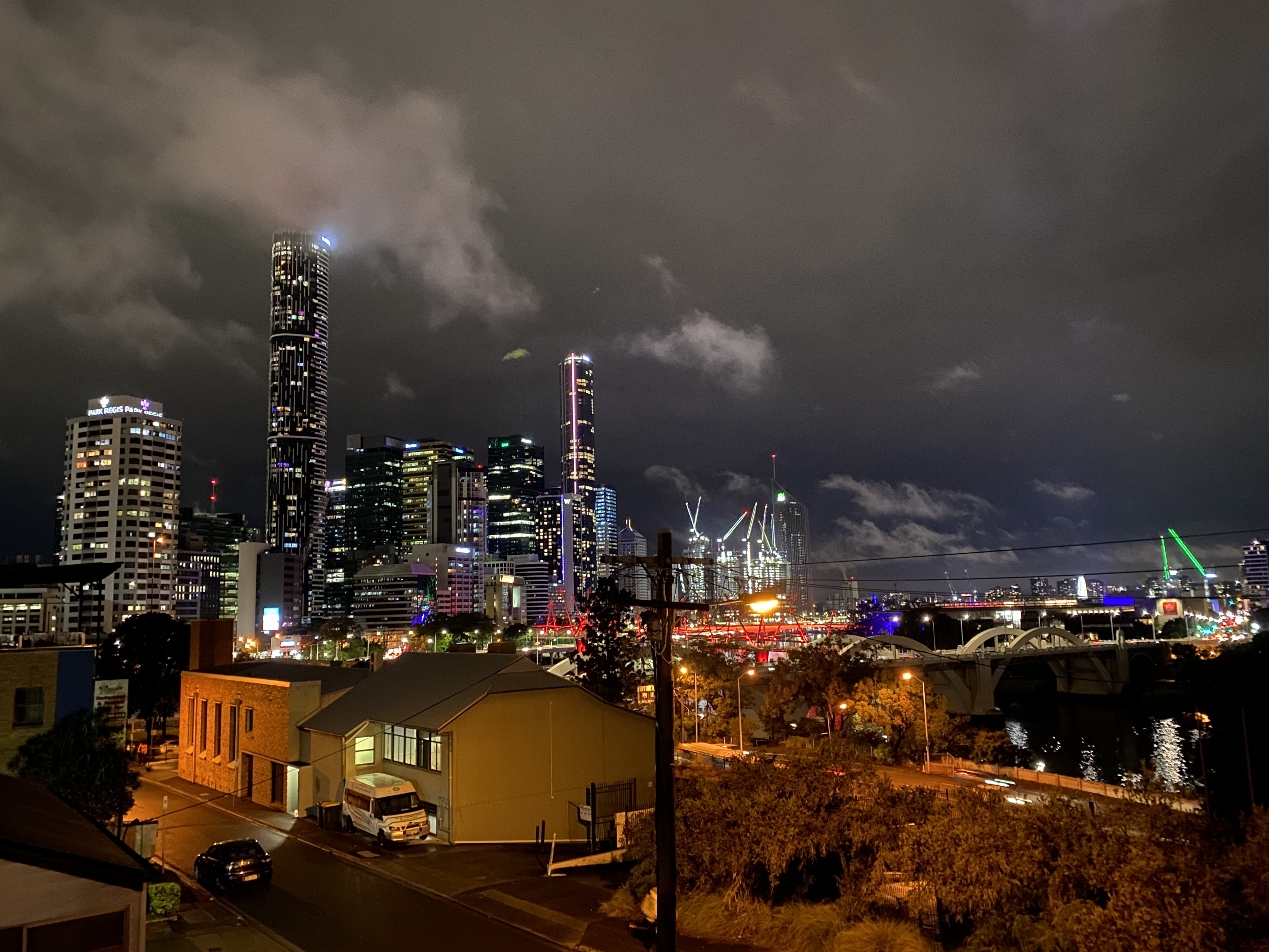Brisbane Skyline from Backpackers