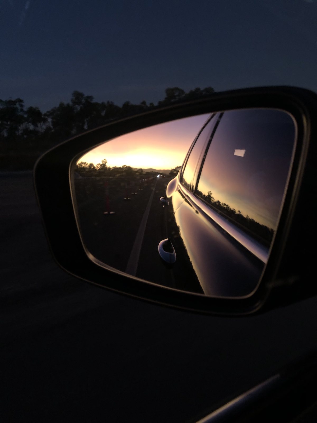 Sundown auf der Weiterfahrt.